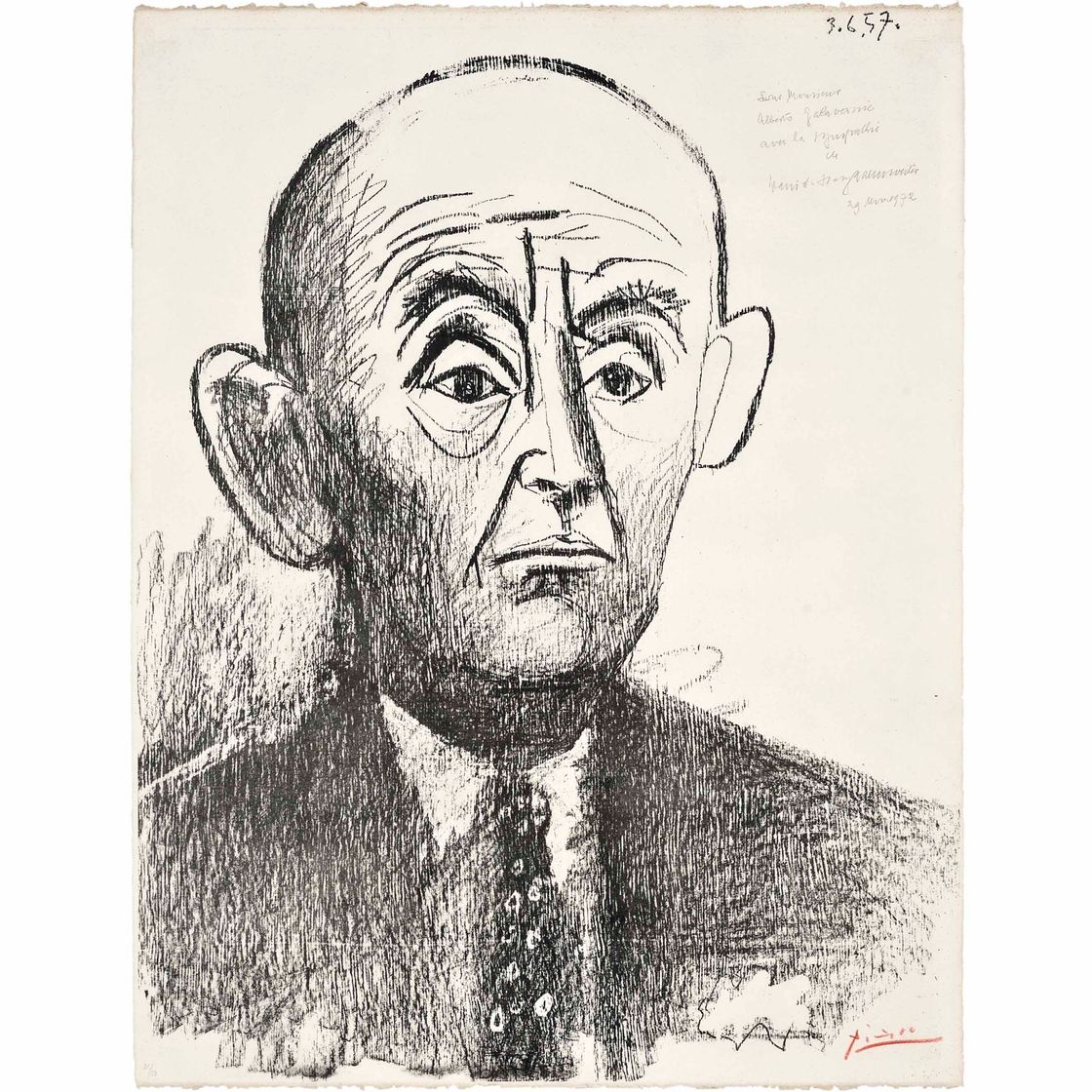 Pablo Picasso — Портрет Д. Х. Канвейлера I (Блох, 834; Мурло, 295)