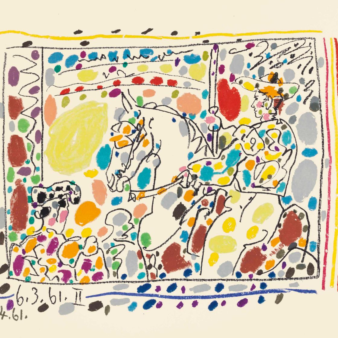 Pablo Picasso — А-ля Торос, Андре Соре, редактор, Монте-Карло, 1961