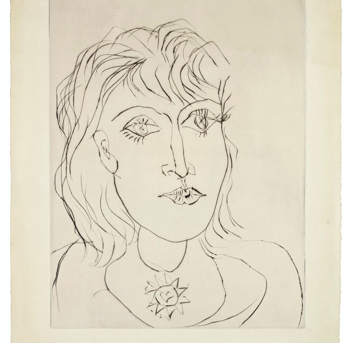 Pablo Picasso — Портрет Доры Маар на колье