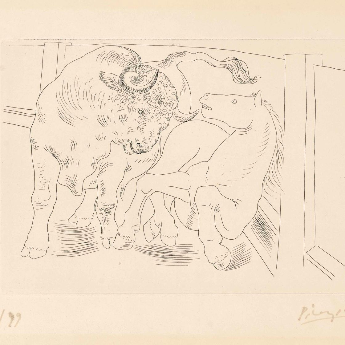 Pablo Picasso — Торо и Шевалье, от шеф-повара ресторана Inconnu