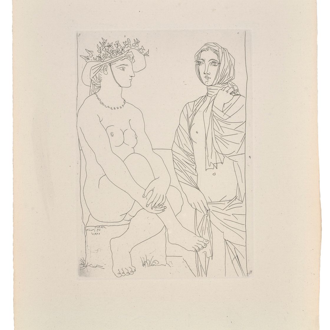 Pablo Picasso — Женская прическа для начала и женское платье для дебюта, от La Suite Vollard