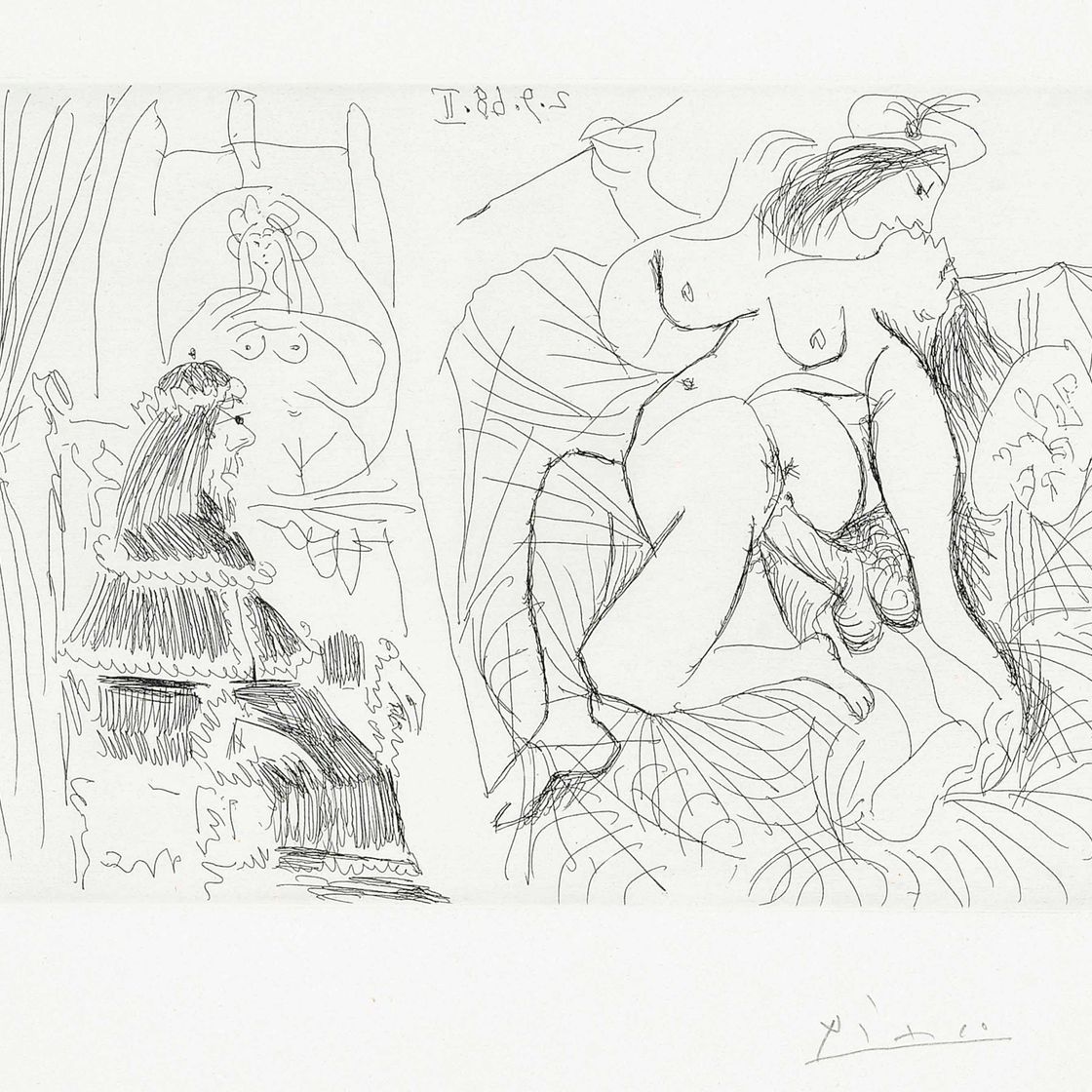 Pablo Picasso — Рафаэль и ла Форнарина XI, из: Séries 347