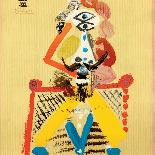 Pablo Picasso — Воображаемые портреты : две тарелки
