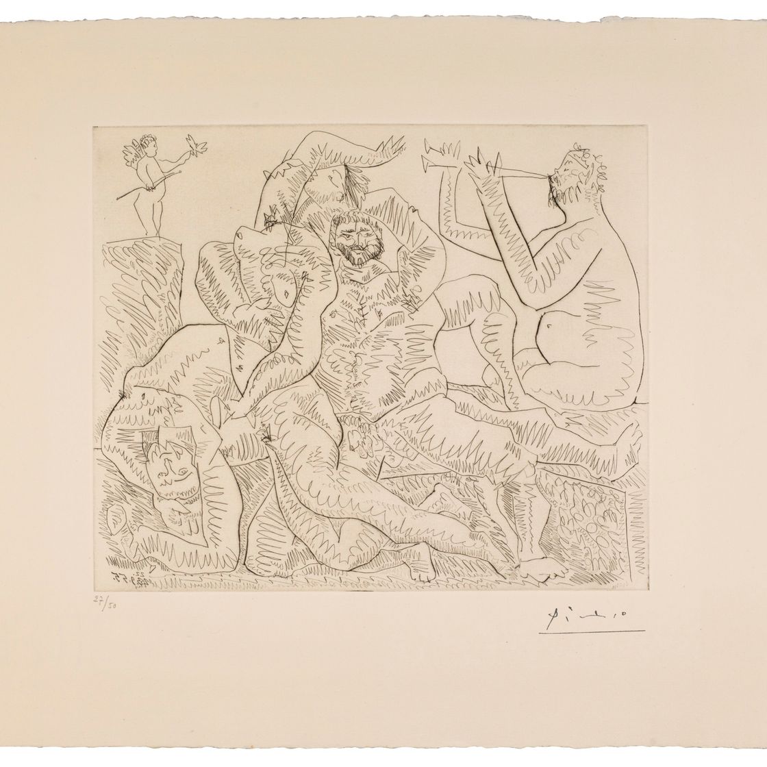 Pablo Picasso — Сценка из буколики, в которой любовь так нелепа