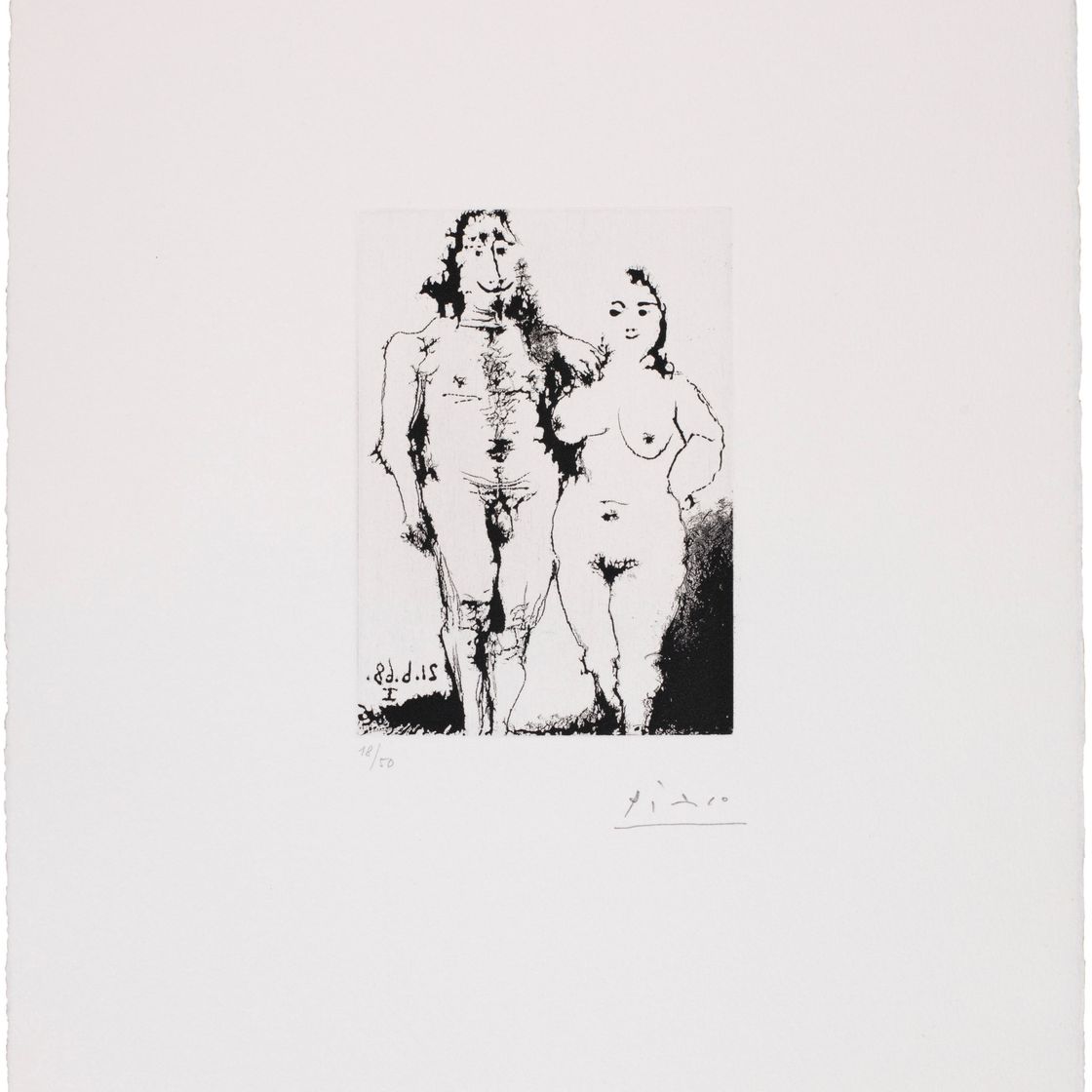 Pablo Picasso — Супружеская пара ню позант, из Ла Сери, 347