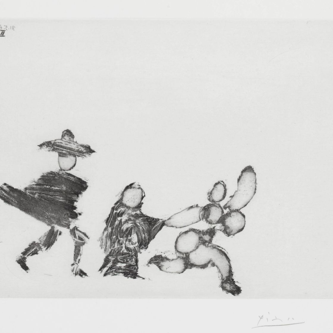 Pablo Picasso — Молодая девушка, дочь Селестины и молодого человека, из серии 347 (р. 1612; В. 1628)