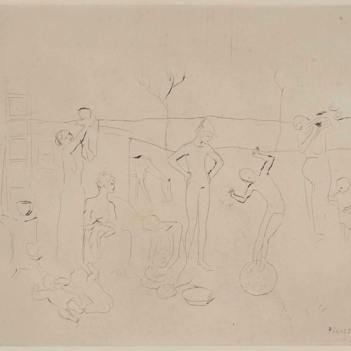 Pablo Picasso — "Сальтимбанки" из "Свиты Сальтимбанков"