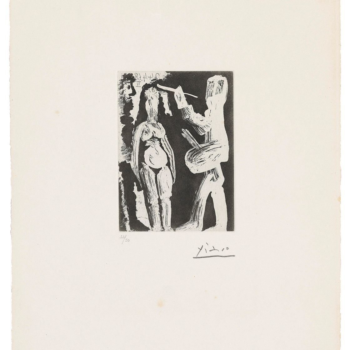 Pablo Picasso — Художник, модель и зритель, из серии 347