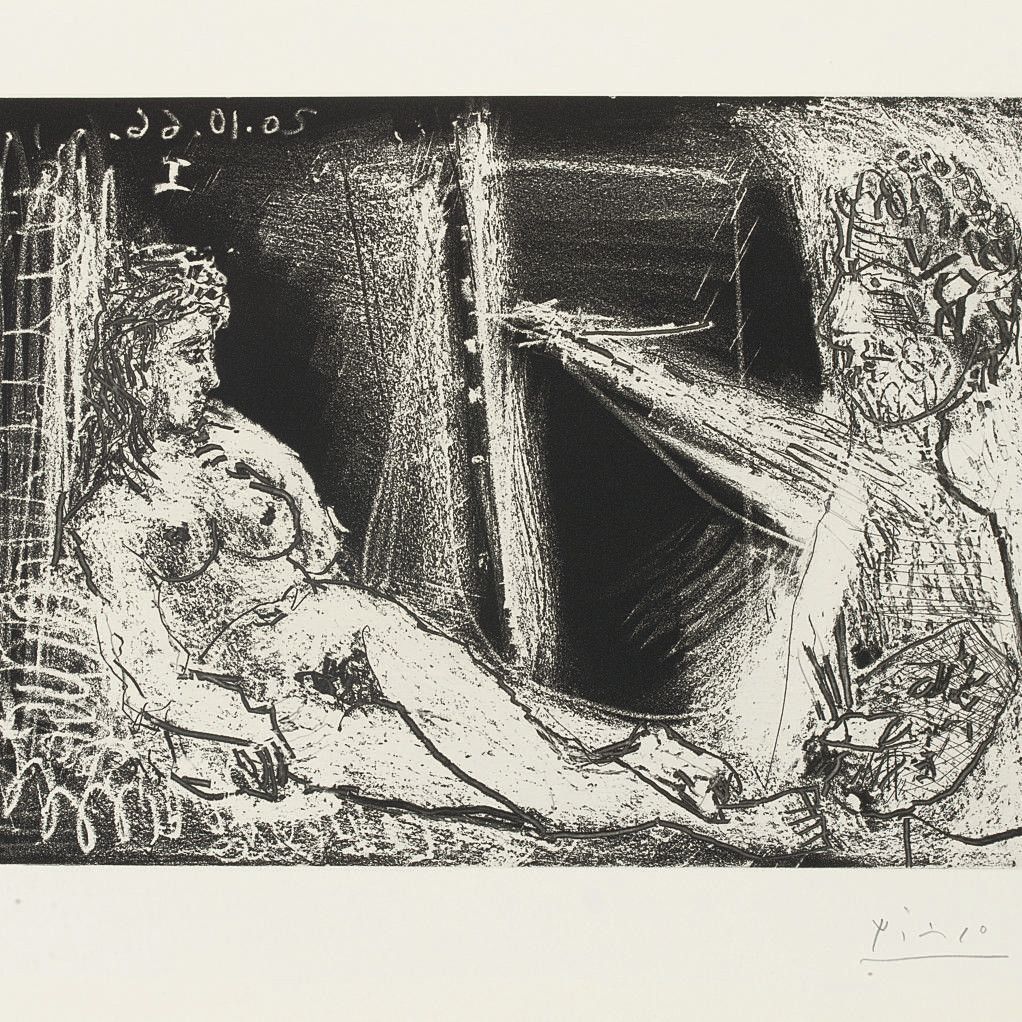 Pablo Picasso — Отец и сын модели, из серии 347 (B. 1381; Ba. 1403, Bb 2)