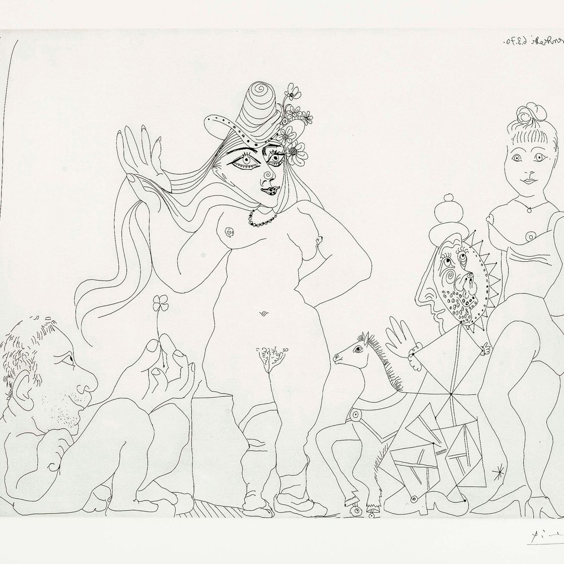 Pablo Picasso — "Триллер из четырех фельетонов", серия 156 (Блох, 1873; Бэр, 1878)