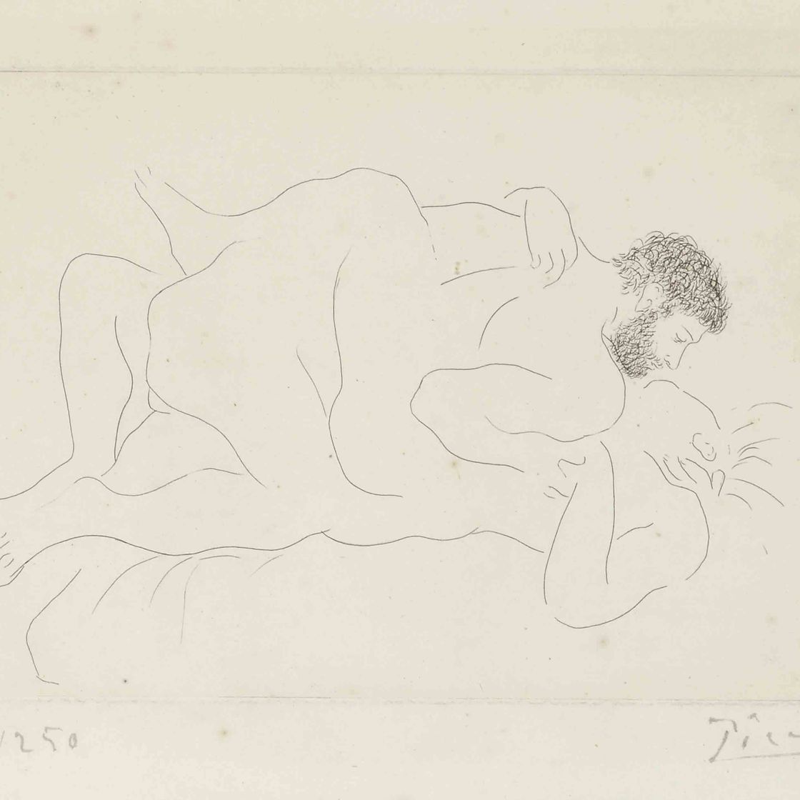 Pablo Picasso — Мужчина и женщина (B. 77)