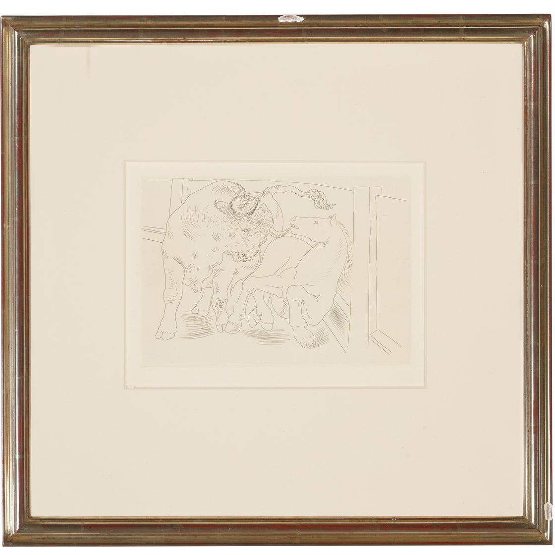 Pablo Picasso — Торо и шевалье, Третье блюдо от шеф-повара ресторана inconnu, изображение 2