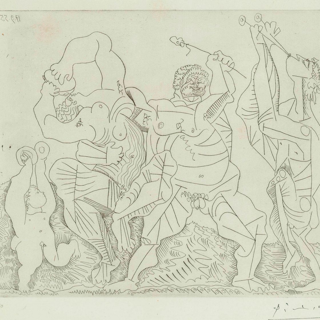 Pablo Picasso — Сцена любви с кастаньетками (B. 772; B. 947)
