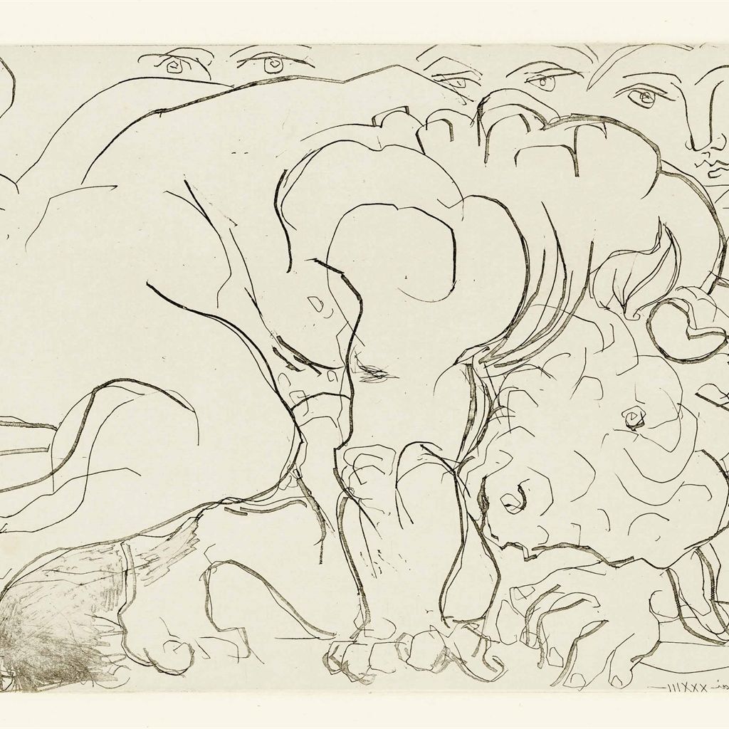 Pablo Picasso — Минотавр Блессе VI из "Сюиты Воллара"