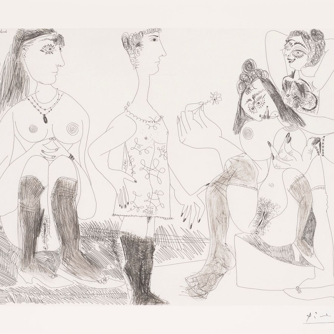 Pablo Picasso — Дега Сонгеант, "Средь бела дня", из Ла Сери 156