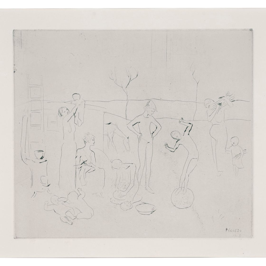 Pablo Picasso — "Сальтимбанки" из "Свиты Сальтимбанков"