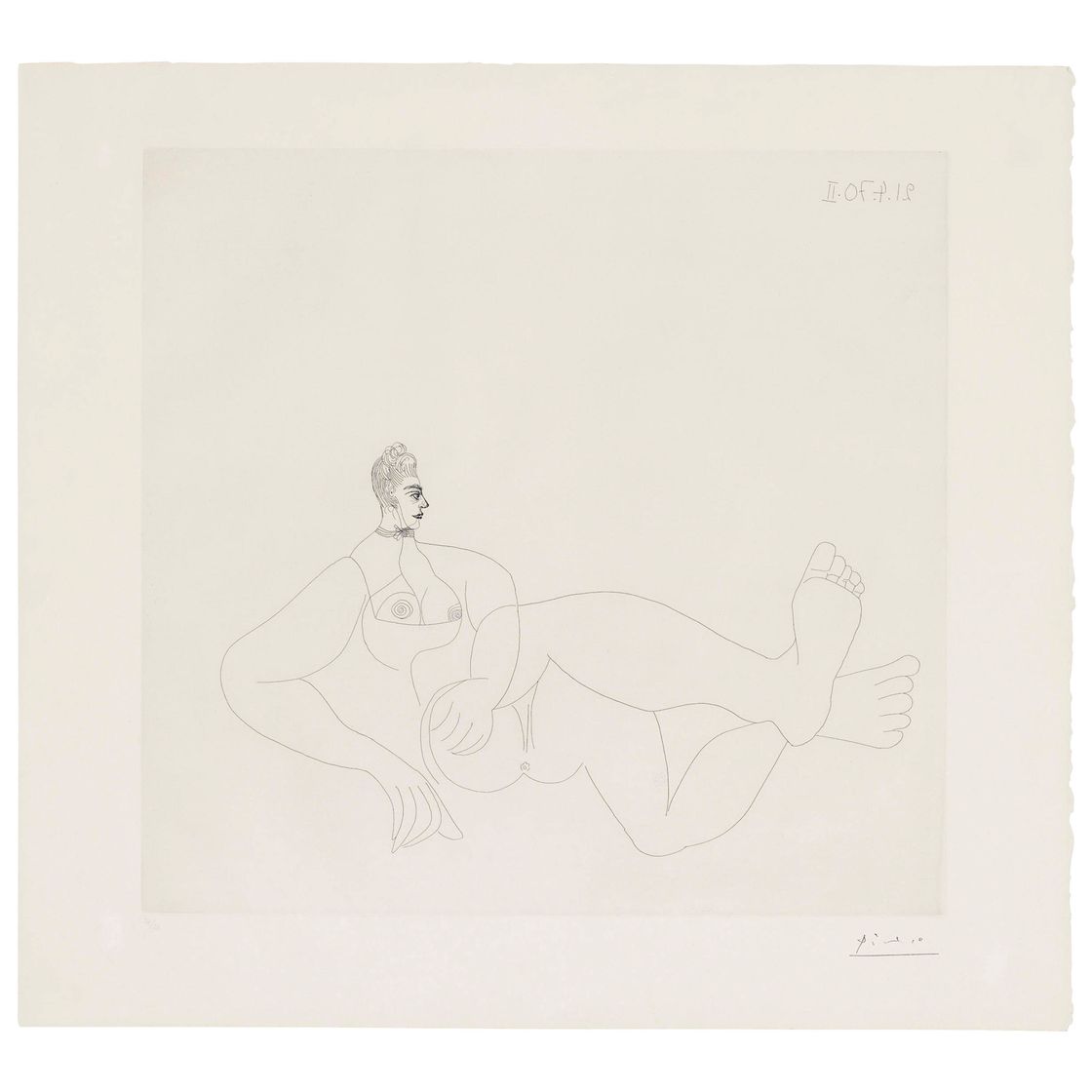 Pablo Picasso — Одалиска на колье из камня, откуда: Ла Сери, 156