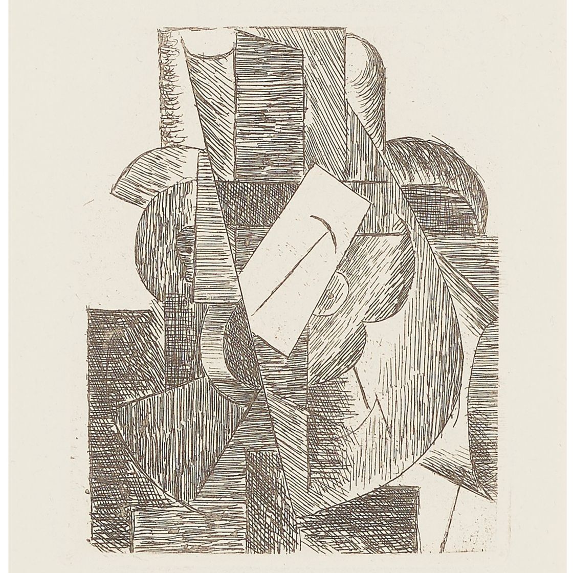 Pablo Picasso — Человек во главе, из "Кубизма"