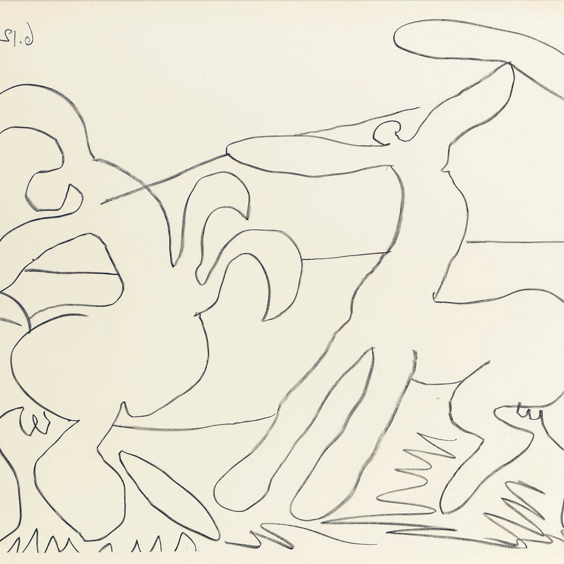 Pablo Picasso — Битва центавров III и IV (Мурло 330-1; Блох 903-4)