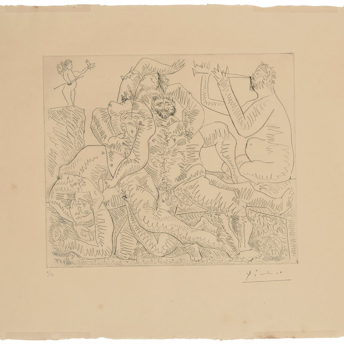Pablo Picasso — Сценка из буколики, в которой любовь так нелепа