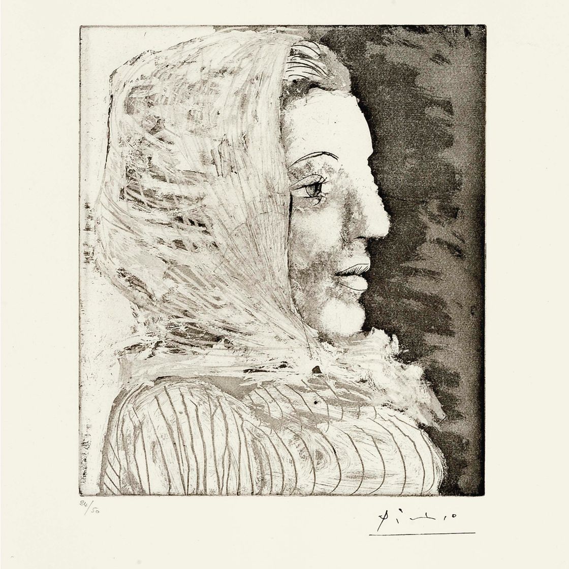 Pablo Picasso — Бюст женщины для фитнеса (размер 324; размер 672)