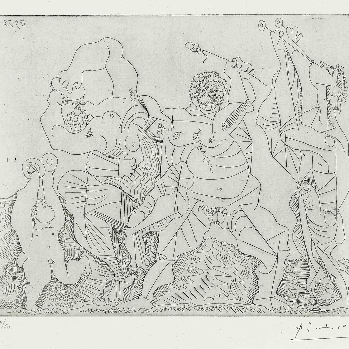 Pablo Picasso — Сценка "Буколика для любви с кастаньетками" (Bloch 772; Baer 947)