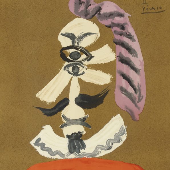 Pablo Picasso — Воображаемые портреты: одна тарелка