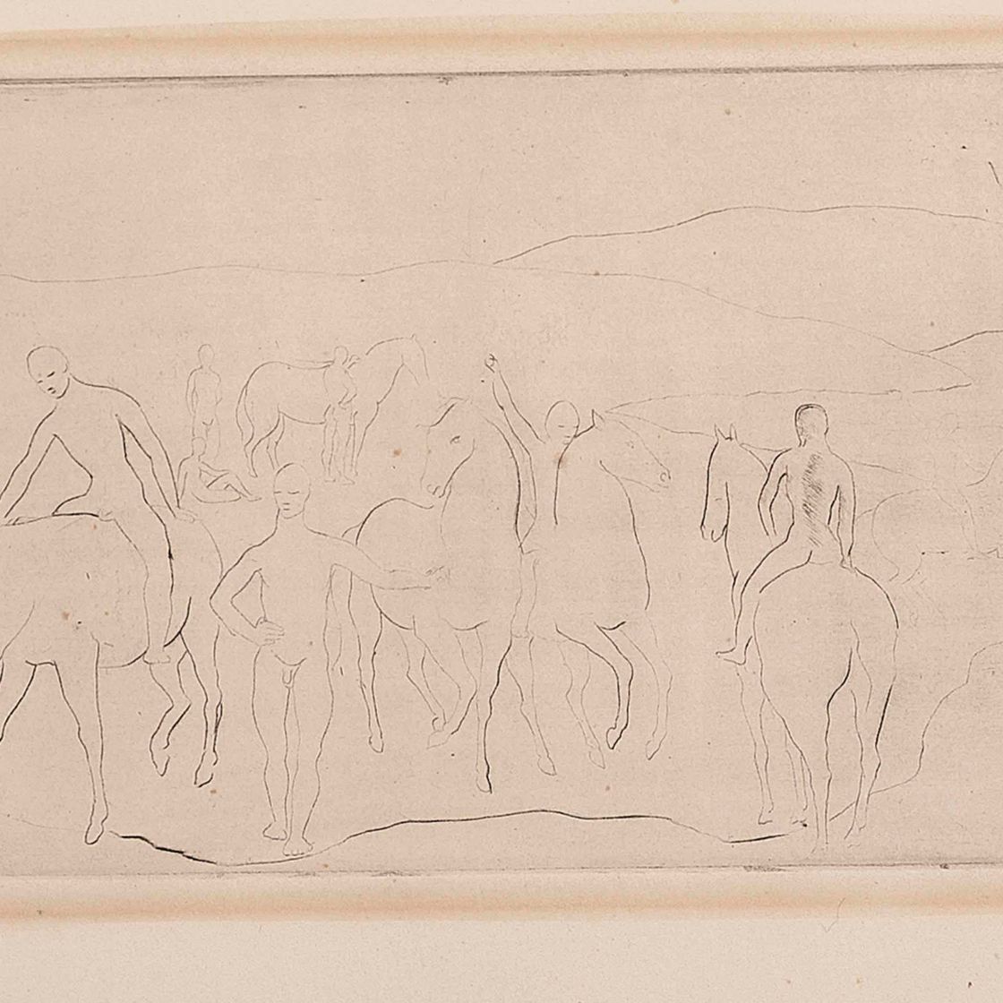 Pablo Picasso — Завтрак "Шведский стол" (Chevaux au Bain), от: La Suite des Saltimbanques