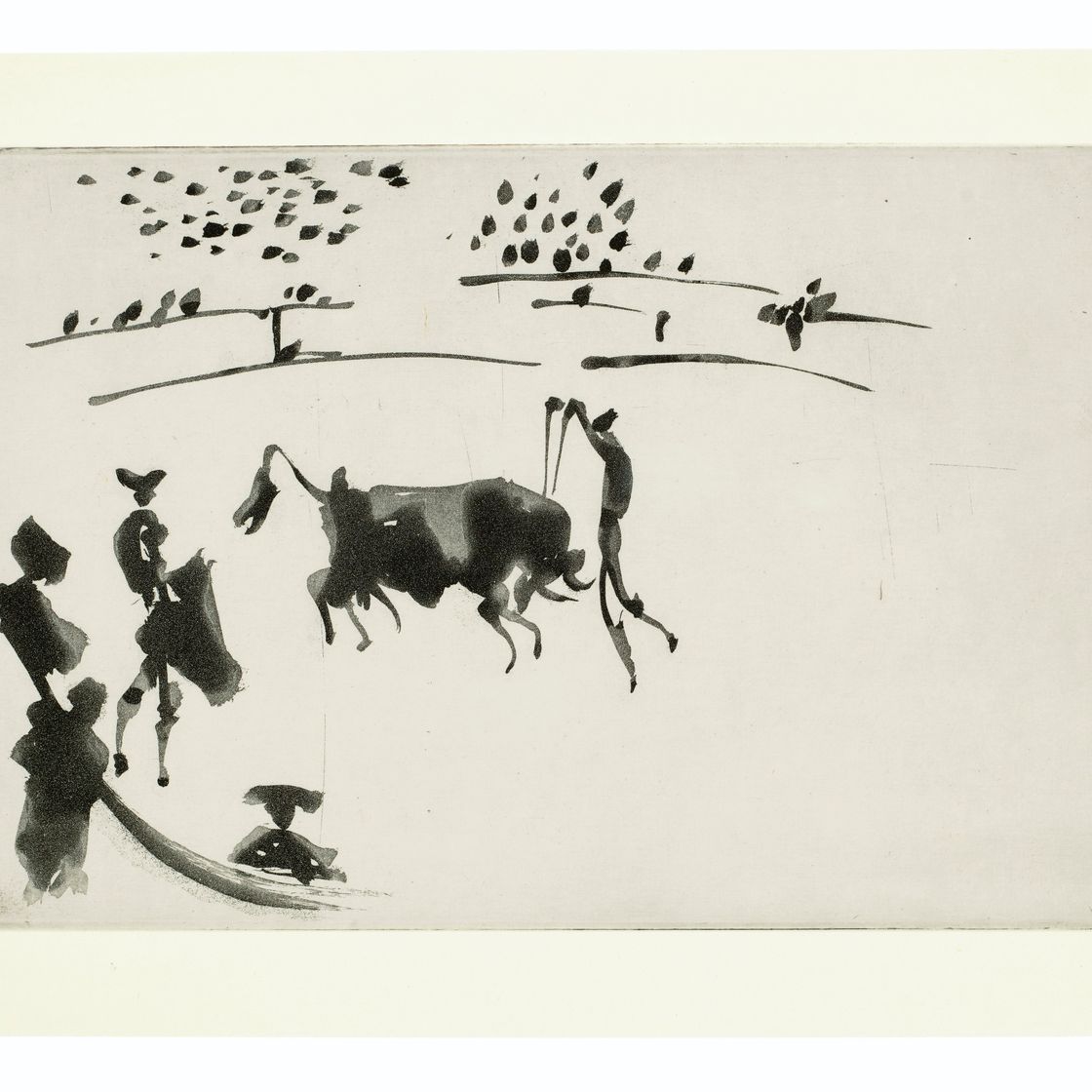 Pablo Picasso — Клавандо в паре с бандерильями из Тавромакии