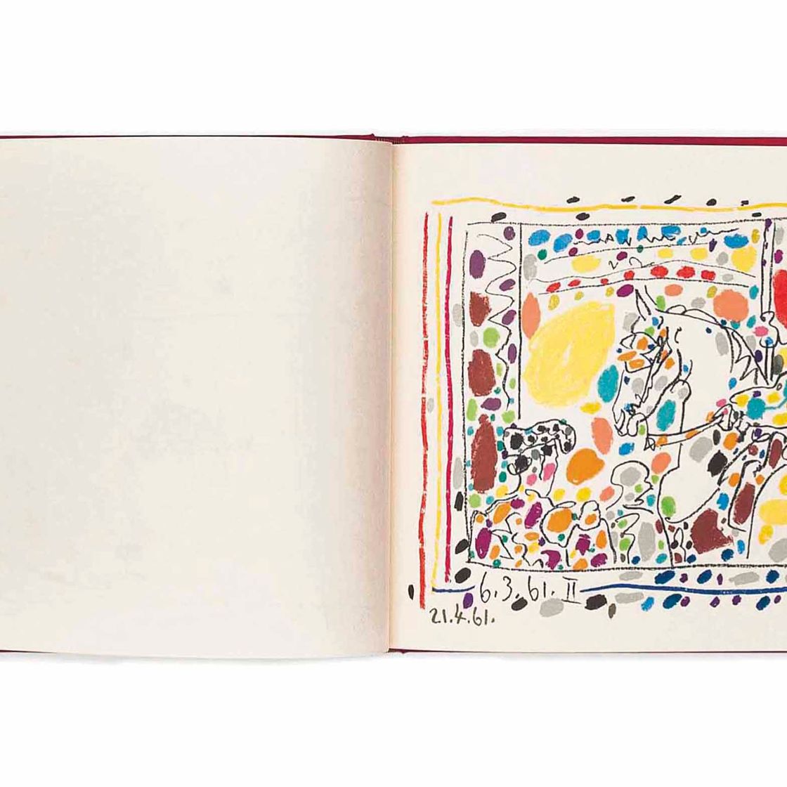 Pablo Picasso — "Лос-Торос" Хайме Сабарте, редактор Андре Соре, Монте-Карло, 1961 (Блох 1014-17, Мурло 346, 348-50; Крамер букс 113)