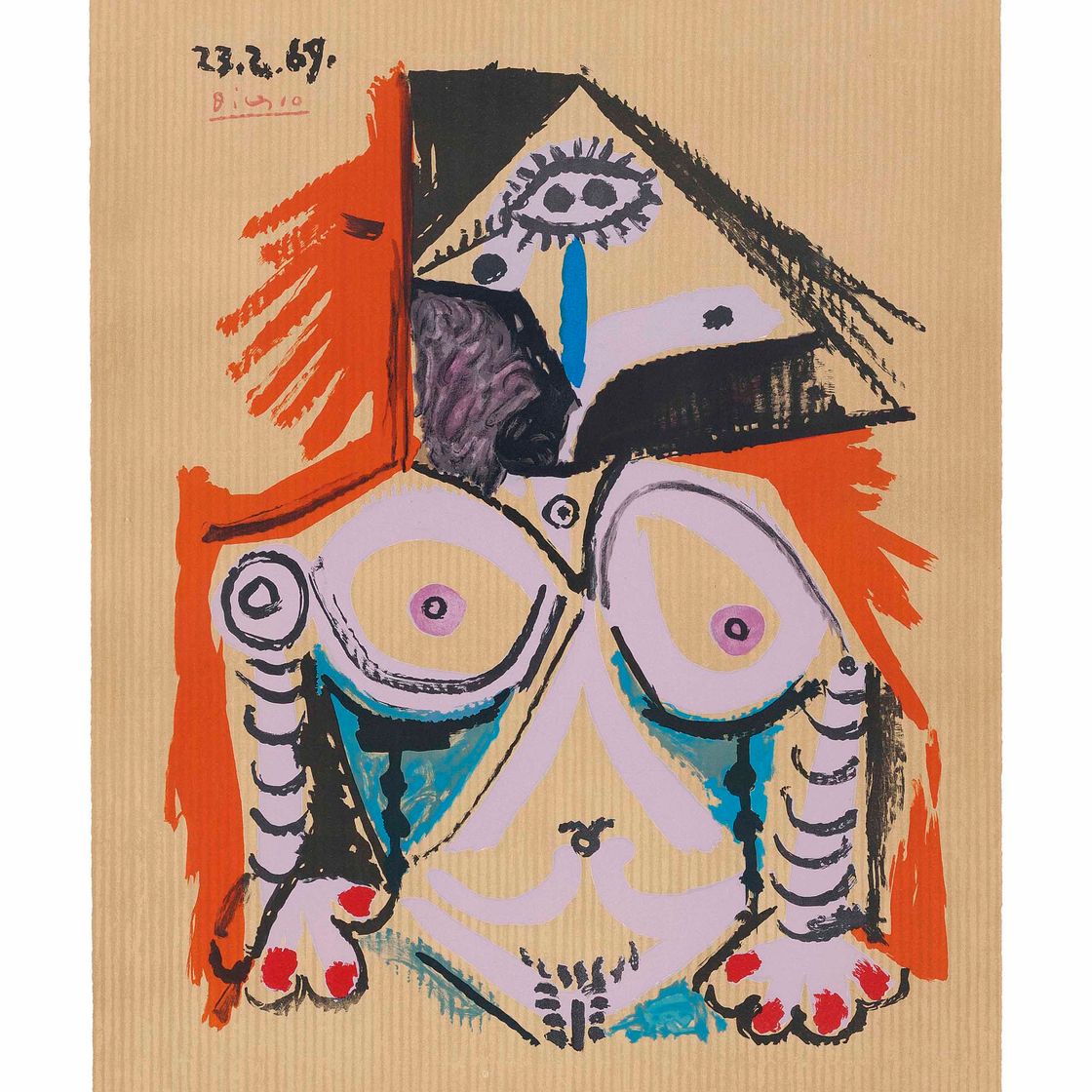 Pablo Picasso — Одна тарелка, из серии "Воображаемые портреты"