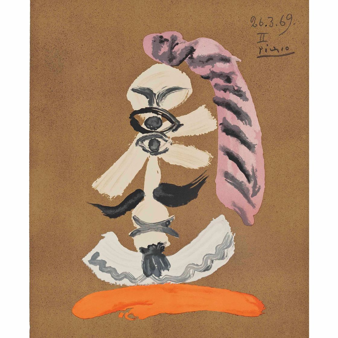 Pablo Picasso — Одна тарелка, из серии "Воображаемые портреты"