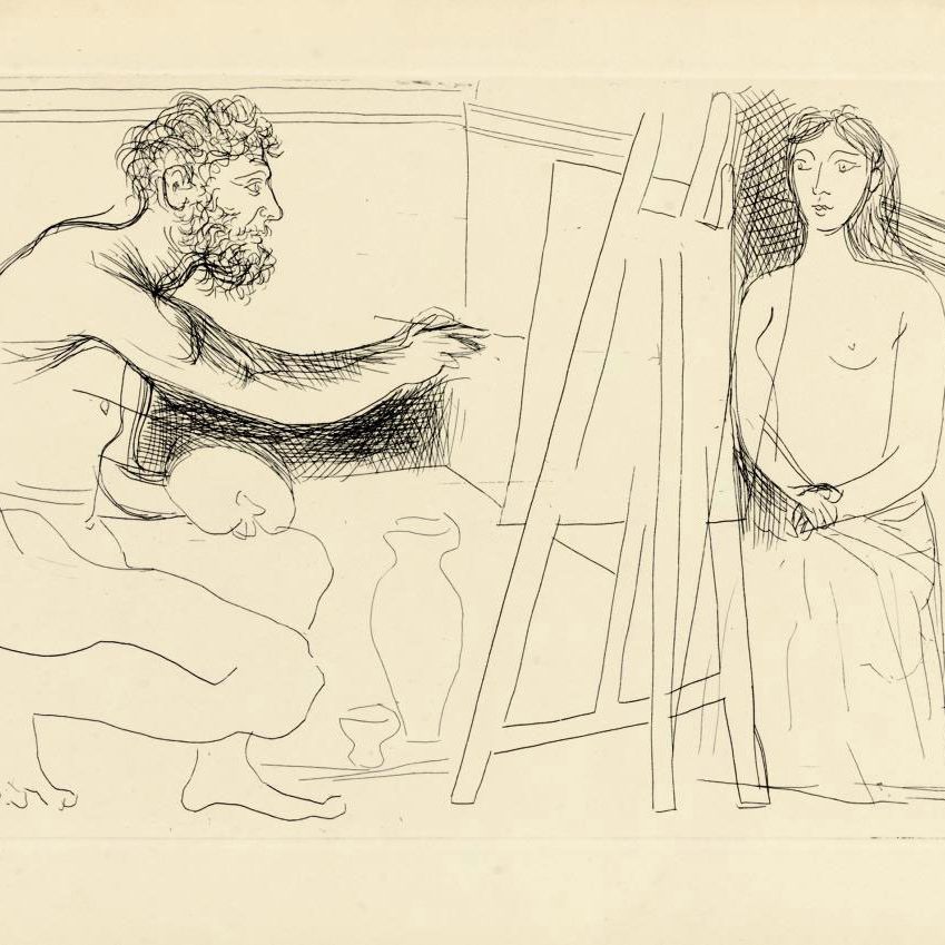 Pablo Picasso — Художник, сын Шевале, от шеф-повара в Конну (Блох, 93; Крамер, 20)