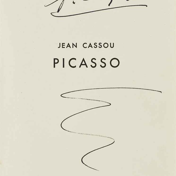 Pablo Picasso — Автограф Ж. Кассу "Пикассо", Париж, 1937