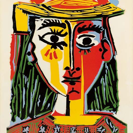 Pablo Picasso — Бюст женщины во главе (B. 1072; Ba. 1318 VBa)