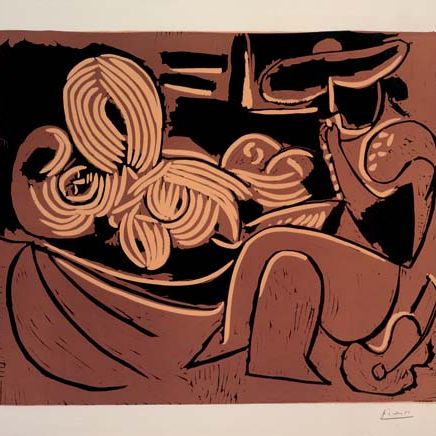 Pablo Picasso — Женская кушетка (B. 916; Ba. 1234 IIBb)