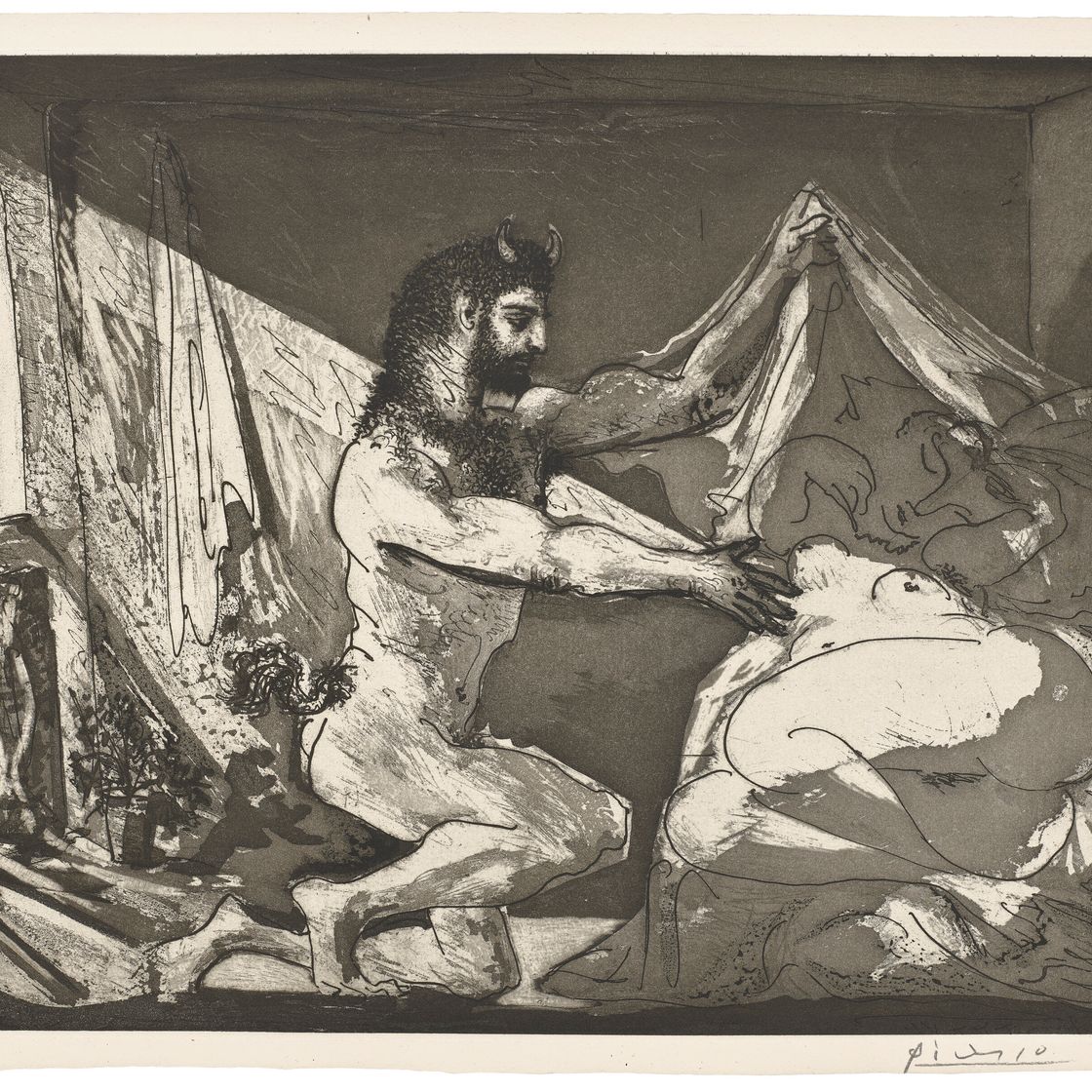Pablo Picasso — "Молодой и женственный фаворит", от: La Suite Vollard