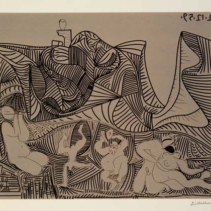 Pablo Picasso — Вакханалия в лесу (938 г. до н.э.; 1265 г. до н.э.)