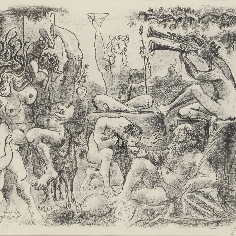 Pablo Picasso — Дань уважения Вакху (B. 1006; M. 336)