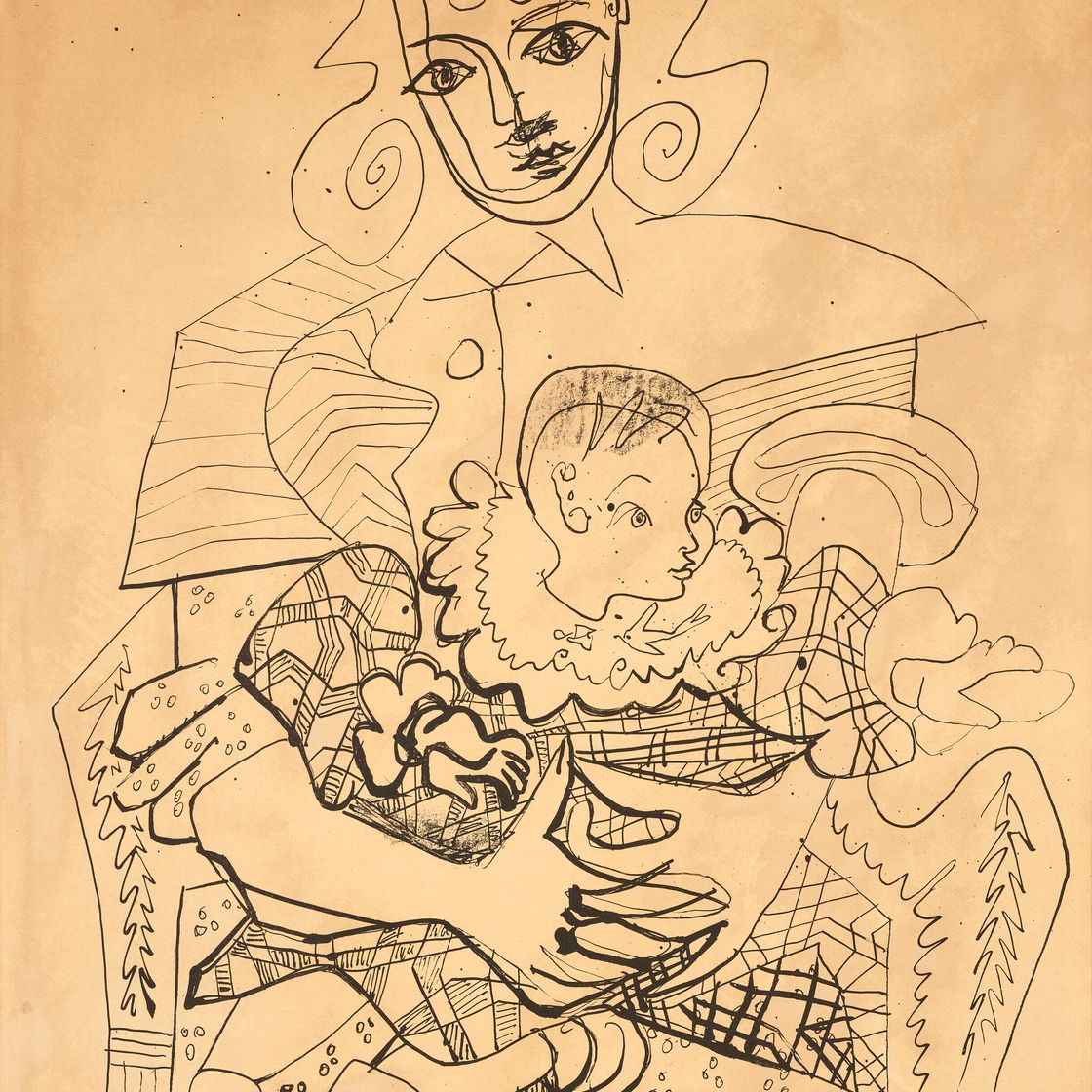 Pablo Picasso — Инес и ее ребенок