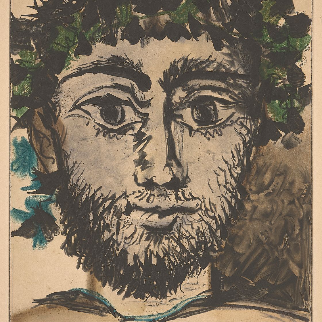 Pablo Picasso — Тет-а-тет с фавном (Голова фавна)
