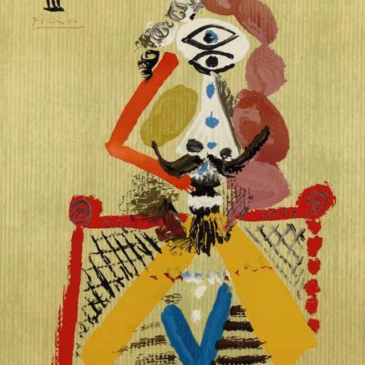 Pablo Picasso — Воображаемые портреты : Одна тарелка
