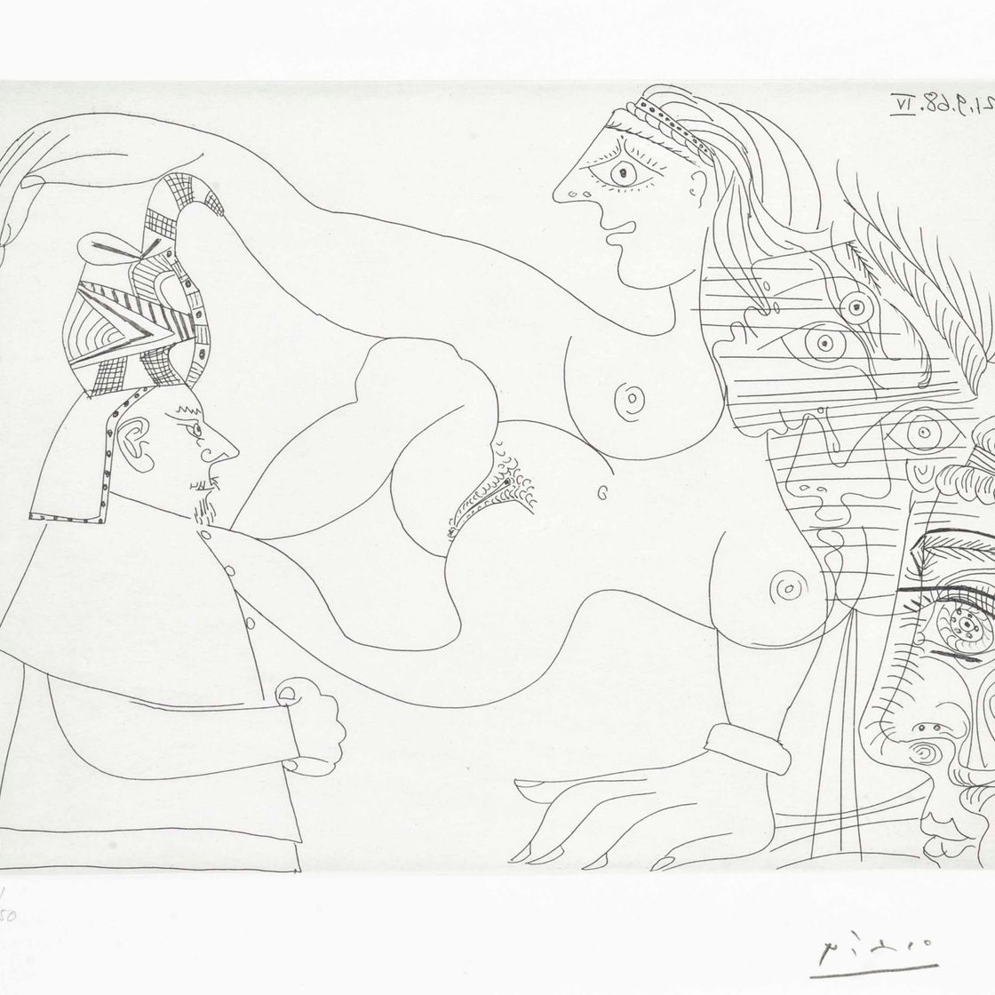 Pablo Picasso — Мужчины и женщины, из серии 347