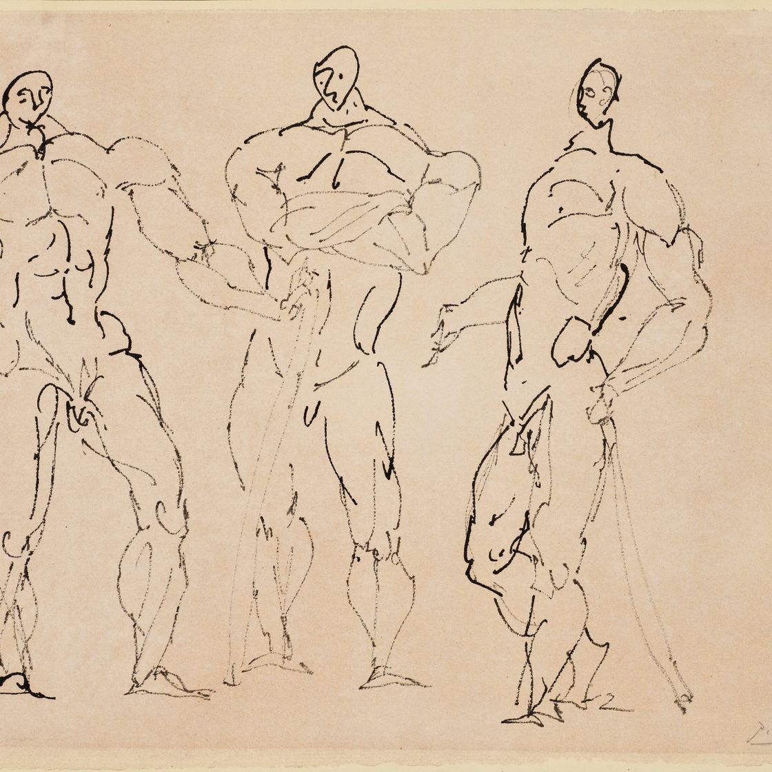 Pablo Picasso — Трое эскизов Аполлинера, изображение 1