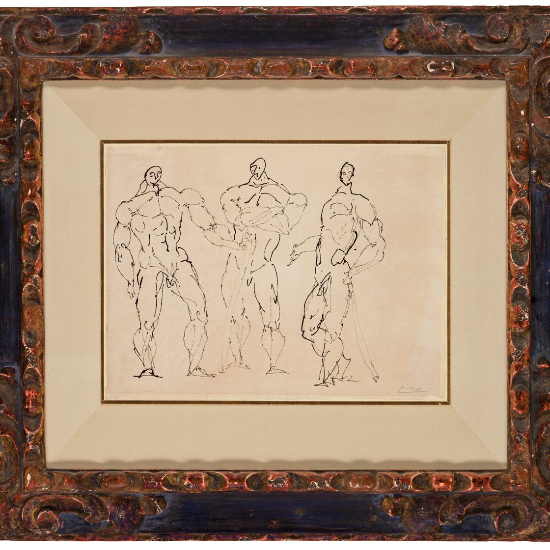 Pablo Picasso — Трое эскизов Аполлинера, изображение 4