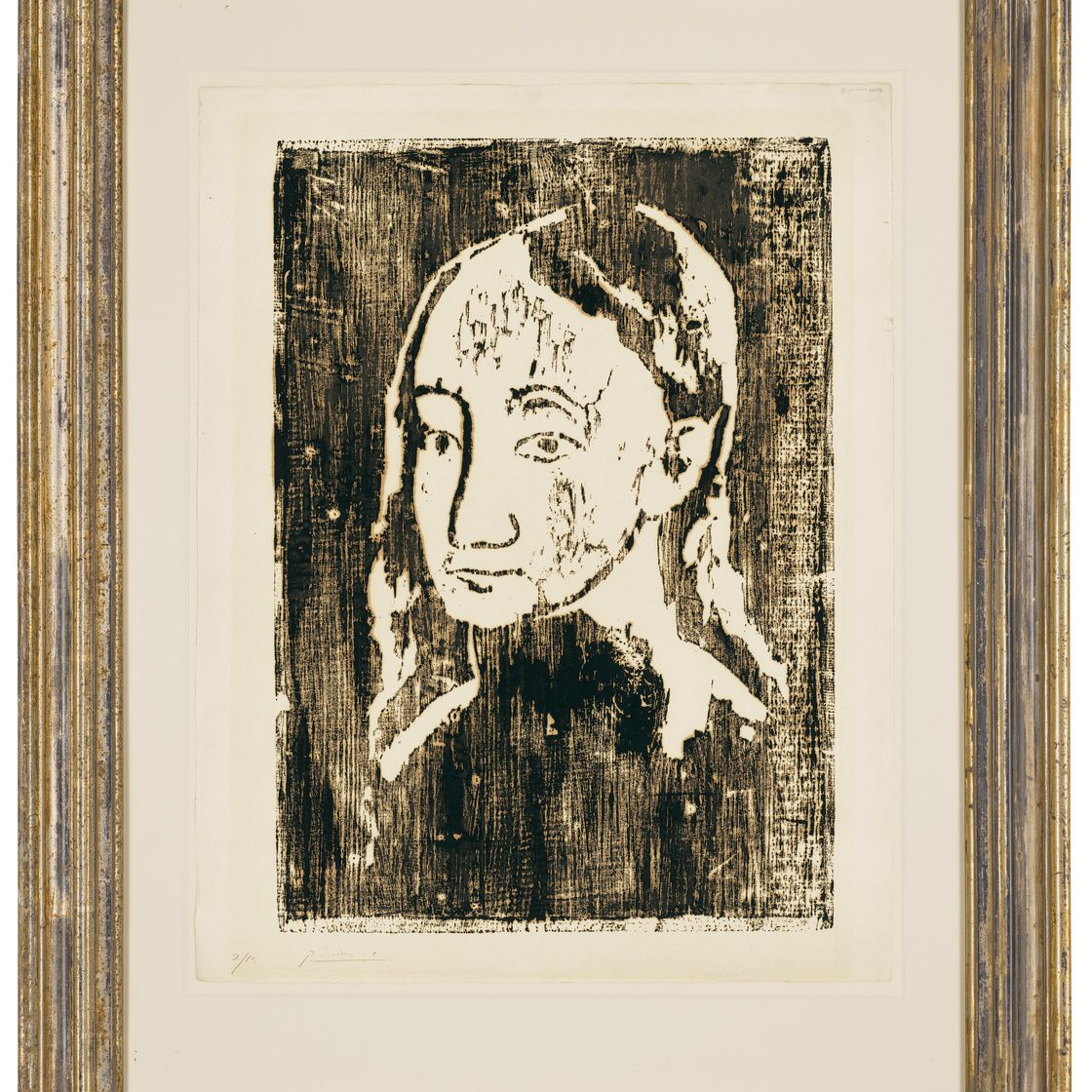 Pablo Picasso — Бюст молодой женщины из трех четвертинок, изображение 2