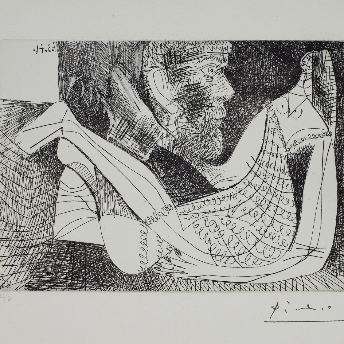 Pablo Picasso — Ла Сери 156 : три гравюры, изображение 2