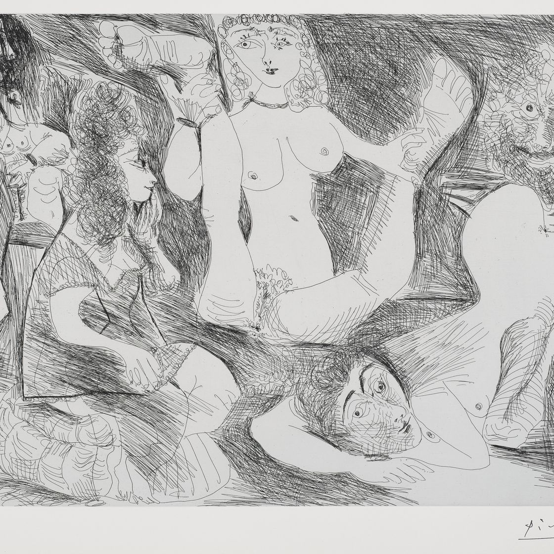 Pablo Picasso — Ла Сери 156 : три гравюры, изображение 3