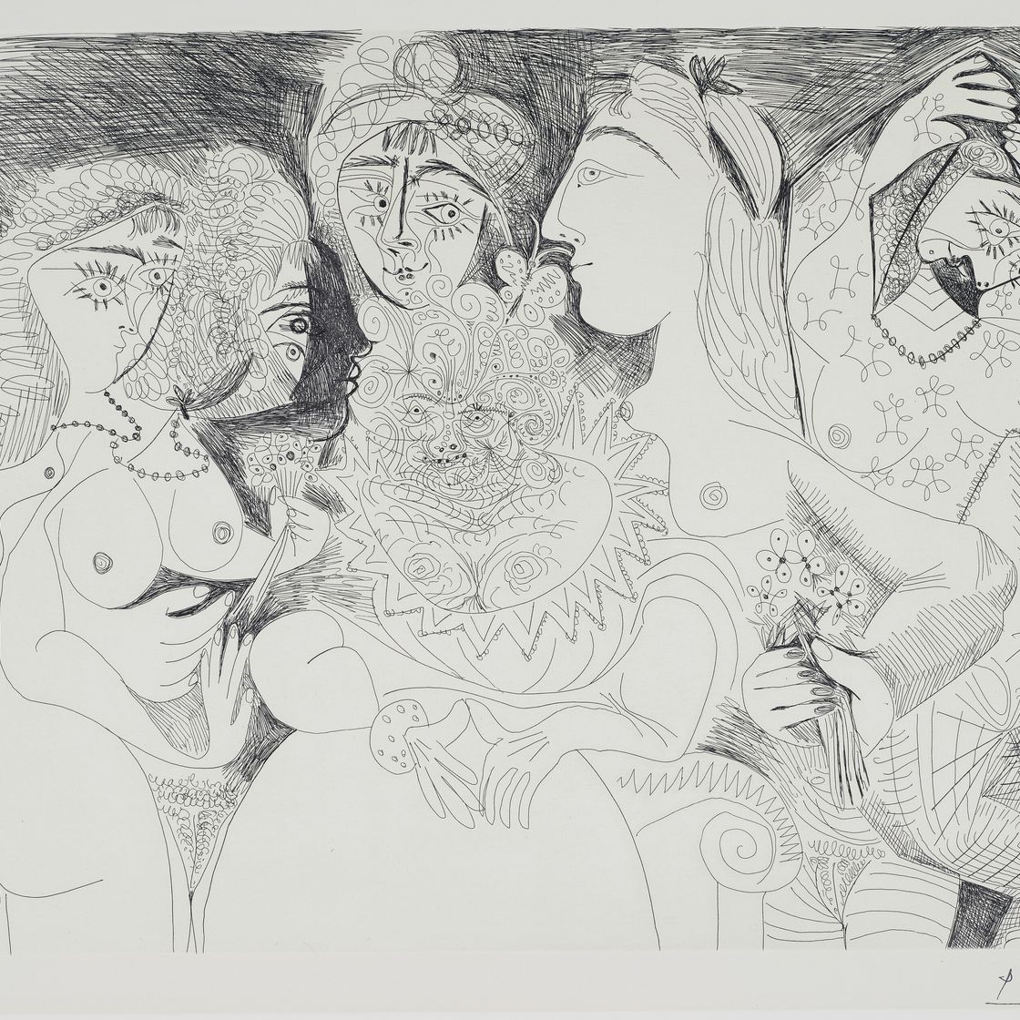Pablo Picasso — Ла Сери 156 : три гравюры, изображение 4