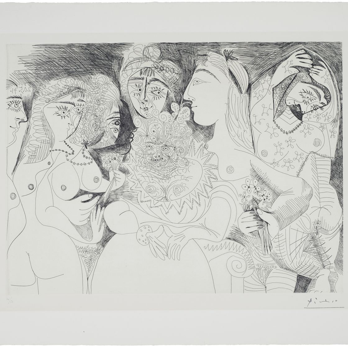 Pablo Picasso — Ла Сери 156 : три гравюры, изображение 10